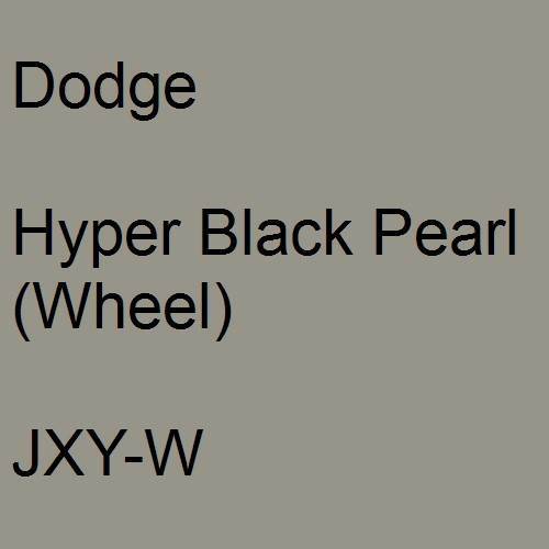 Dodge, Hyper Black Pearl (Wheel), JXY-W.